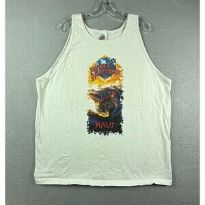 Vintage Planet Hollywood Maui T-Shirt Tank Top Mens X-Large Surfing 1991 USA